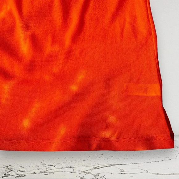 RARE NWT KHY BY KYLIE JENNER Mesh Scoop Neck Maxi Dress Orange Size S - Picture 10 of 10